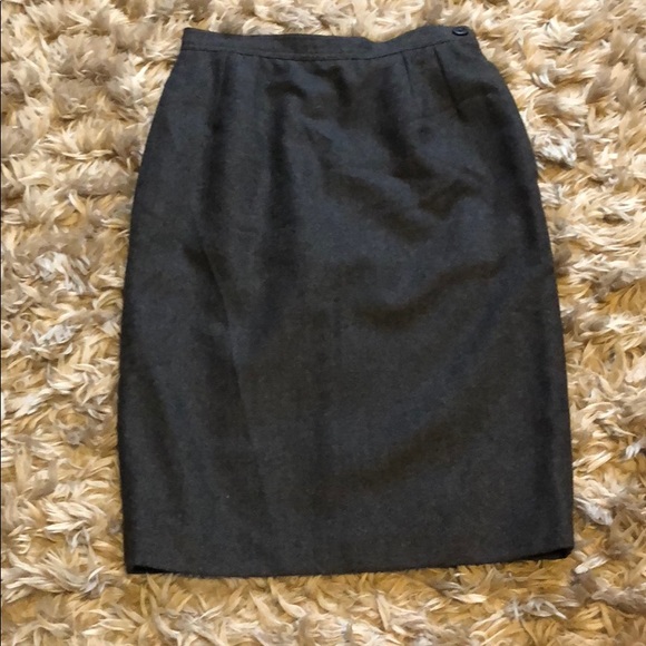 Valentino Dresses & Skirts - Valentino Miss V Dark Gray Skirt